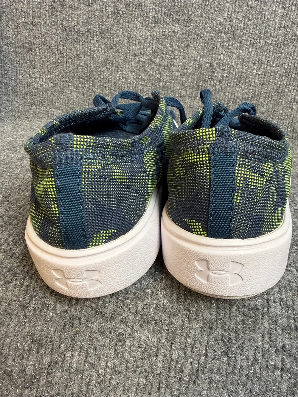 Under Armour Men’s Navy & Green Camo Athletic Sneakers